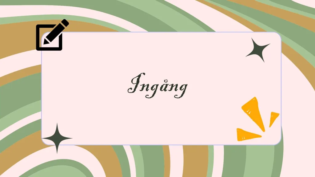 ingang